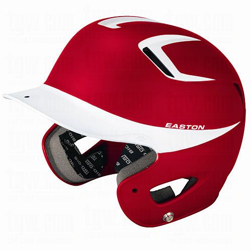 EASTON NATURAL GRIP HELMET 2 TONE JUNIOR RED / WHITE  