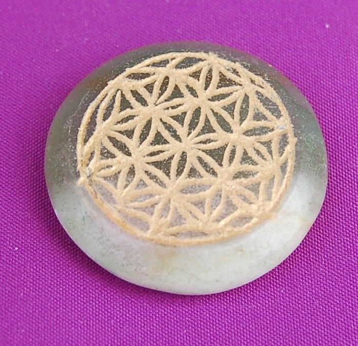 Flower of Life Crystal Chakra Healing Discs & Pendants  