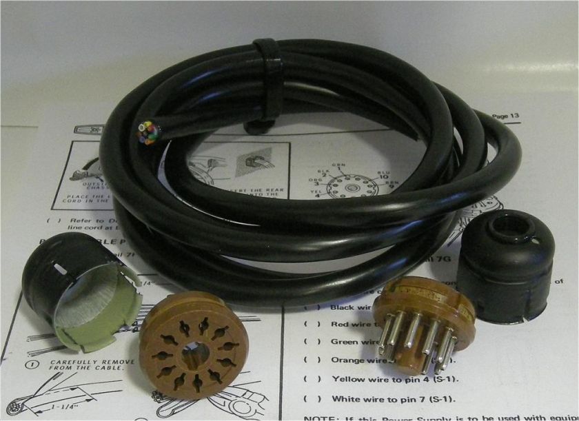 BRAND NEW 11 PIN CABLE FOR HEATHKIT HP POWER SUPPLIES  