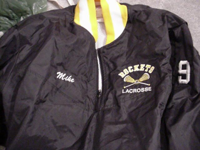 Rockets Mike long tail Lacrosse jacket adult XL  