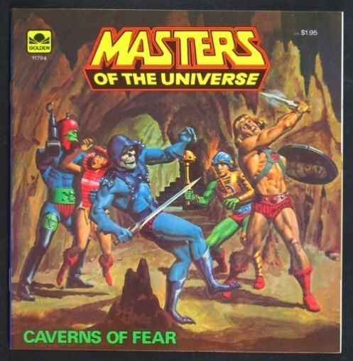 MASTERS OF THE UNIVERSE CAVERNS OF FEAR GOLDEN BOOK  