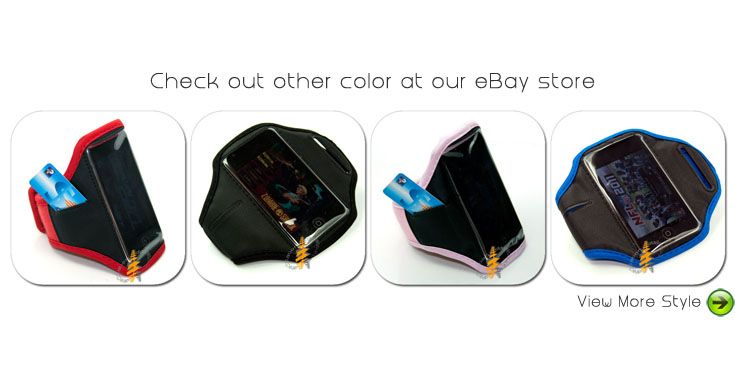 Black Arm band Case Pouch Cover iPod Touch 4G 4th Gen 4  