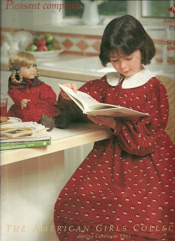 1993 AMERICAN GIRL CATALOG COVER~KIRSTEN SCHOOL DRESS  