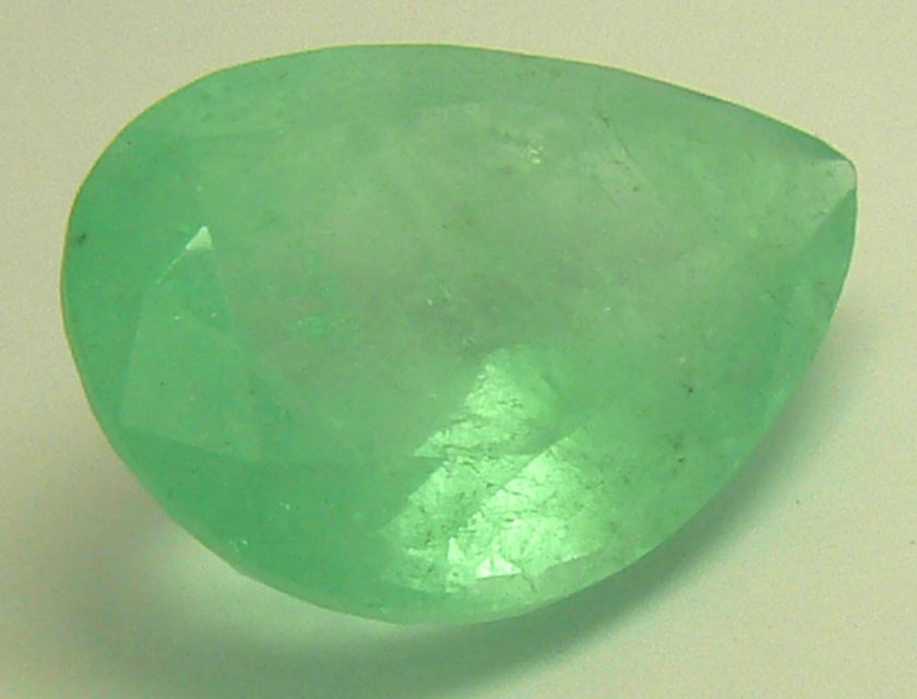 28.34 CTS MAGNIFICENT NATURAL COLOMBIAN EMERALD PEAR  