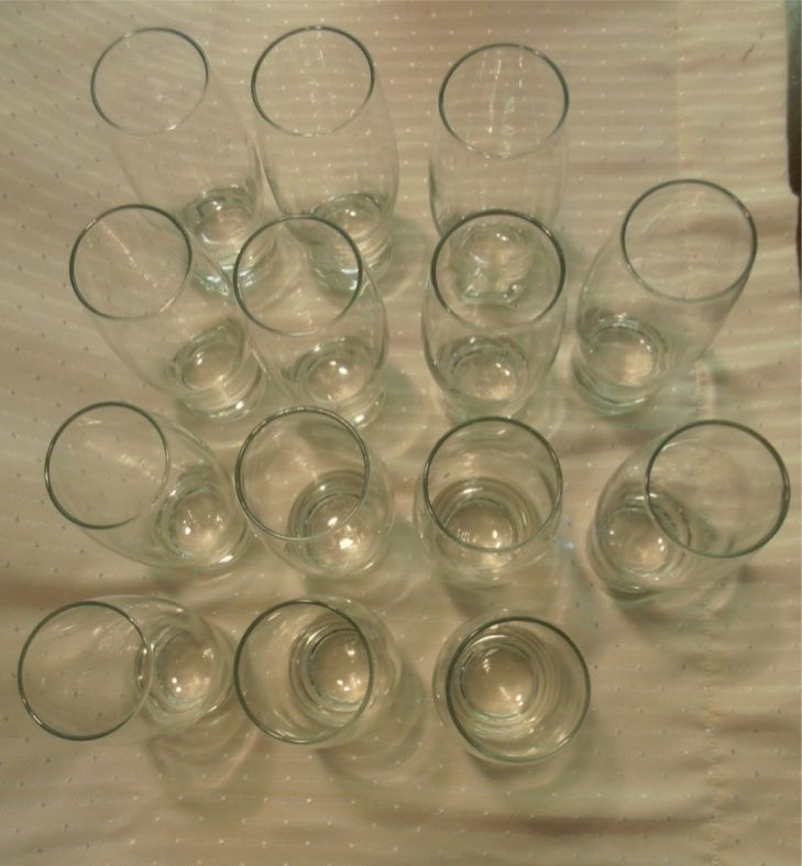 Lot 30 Restaurant Glasses 6.5 & 16 oz Glass Tumblers  