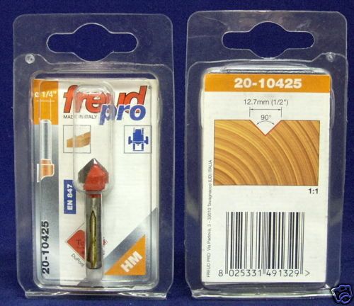 Freud 20 104 V Grooving Router Bit 7/16 Carbide Ht, SAVE  