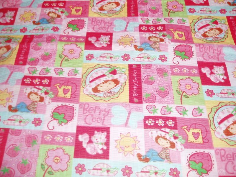 Strawberry Shortcake berry Baby Toddler sheet set PINK  