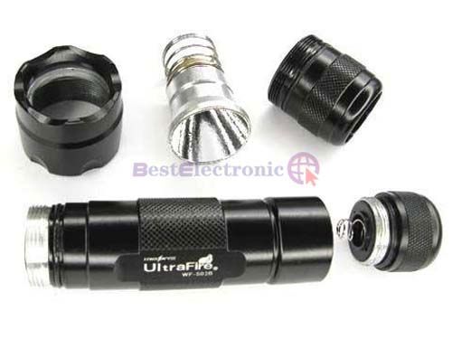 UltraFire CREE Q5 5 Mode LED Flashlight+Battery+Charger  