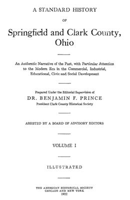 Genealogy & History of Springfield & Clark Co Ohio OH  