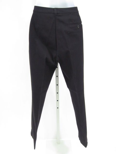 PHILIPPE ADEC Black Cotton Straight Slacks Sz 8 / 42  