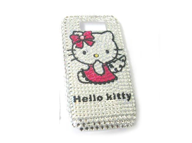 Hello kitty hard Rhinestone Bling Case Cover Nokia E63  