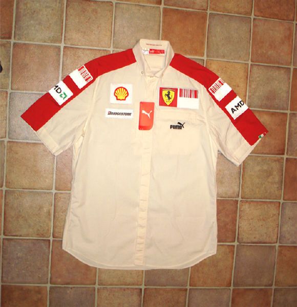 FERRARI PUMA 2009 SINGAPORE GP PIT CREW SHIRT SWEATER MASSA HILFIGER 