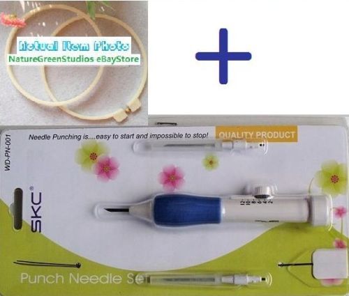 Punch Needle Embroidery Stitching Punchneedle Hoop Kit  