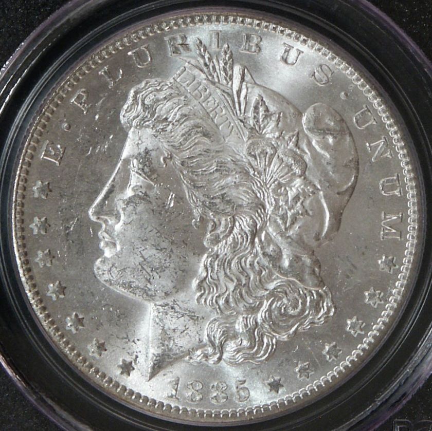 1885 S Morgan Silver Dollar PCGS MS61  