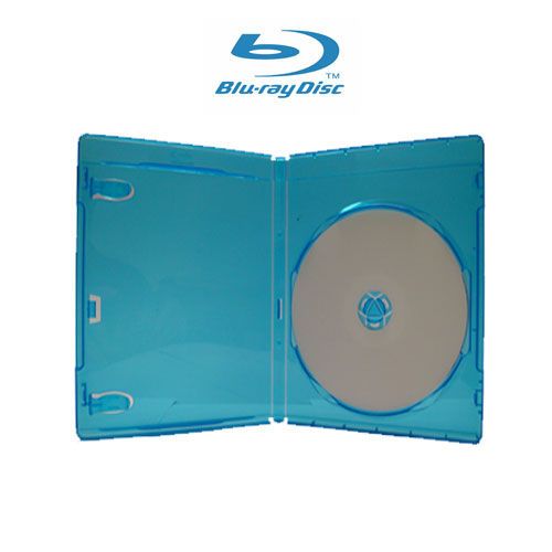  High Quality Single Standard 12mm Blu Ray DVD Disc Storage Case; DVD 