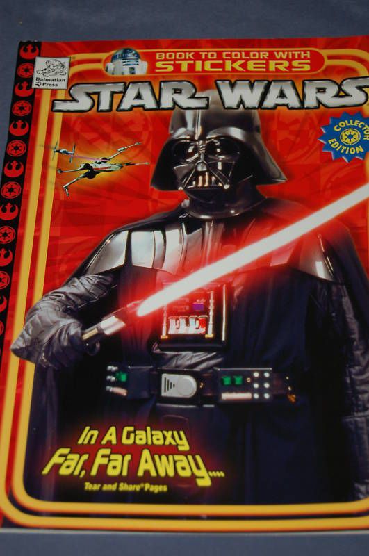 new STAR WARS sticker coloring book GALAXY FAR FAR AWAY  