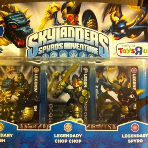 NEW Skylanders * LEGENDARY 3 PACK * CHOP CHOP * BASH * SPYRO *SAME DAY 