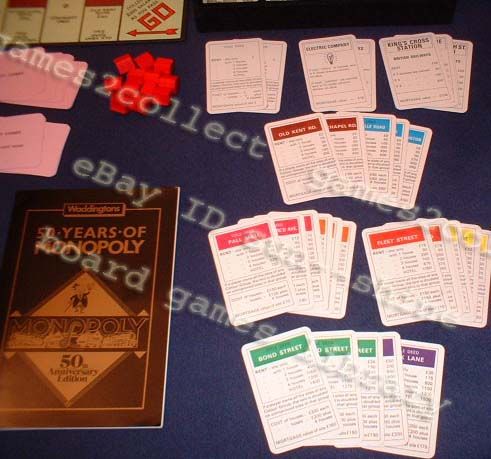 Monopoly board game 1985 50th Anniversary (1935 1985)  