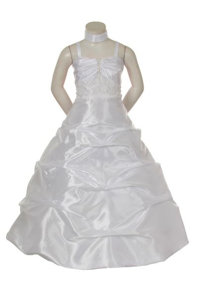   Prom Formal 1st Communion dress size 4 6 8 10 12 14 16 White  