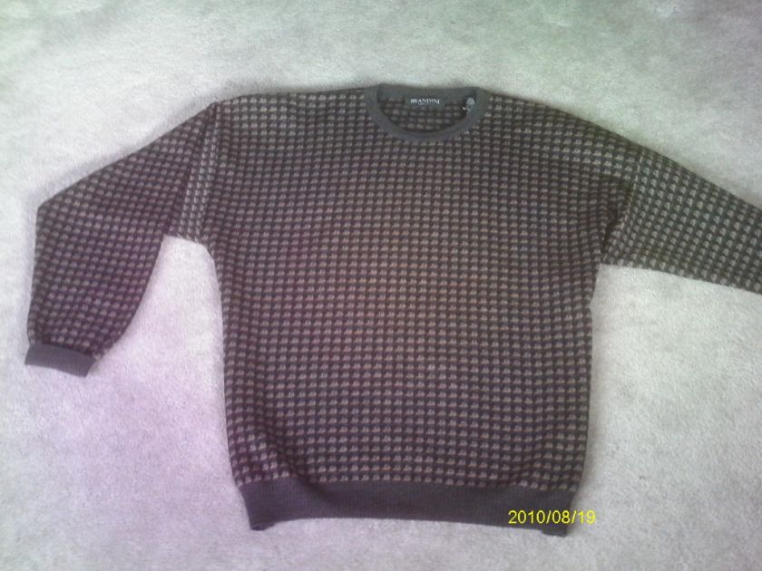 rugged look MENS PULLOVER SWEATER = BRANDINI size XL  