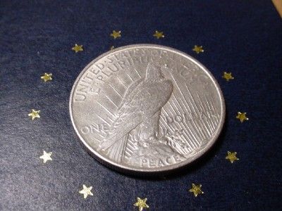 1927 D SILVER PEACE DOLLAR BU  