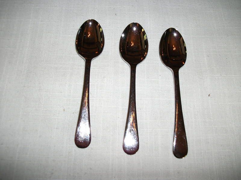 Sheffield England chrome plated demise spoons  