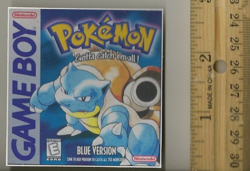 Pokemon Blue Nintendo GameBoy Magnet  