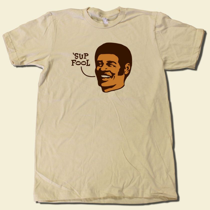 FUNNY 70s RETRO Sup Fool TSHIRT  