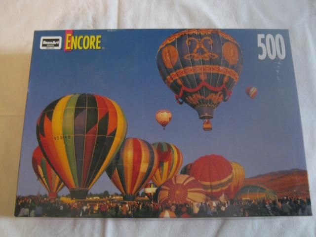 500 pc JIGSAW PUZZLE HOT AIR BALLOON RALLY EC 13 X 19  