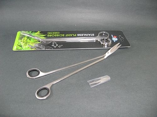 Aquarium STAINLESS PLANT SCISSORS CURVE TYPE  FISH TANK  