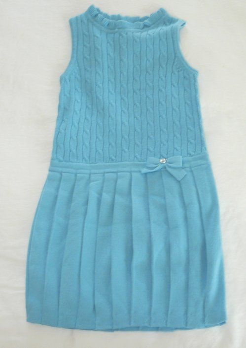 Gymboree NEW YORK GIRL Aqua Sweater Dress NWT 8  