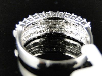   WHITE GOLD DIAMOND WEDDING FASHION ROUND BAND RING 1.0 CT  