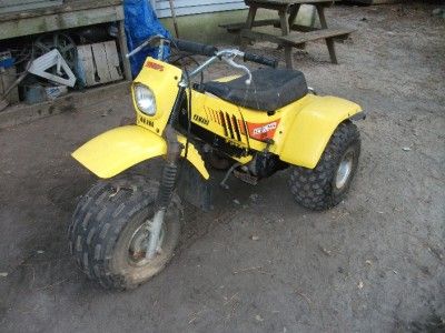 1982 Yamaha Tri Moto 175 ATC exhaust pipe system  