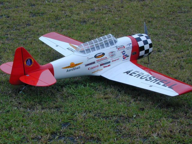 AT 6 TEXAN AEROSHELL 61.4 NITRO R/C RC AIRPLANE PLANE ARF  