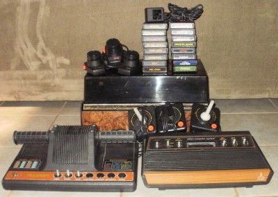 ATARI 2600 Game System & Tele Games System , Storage Console & Games 