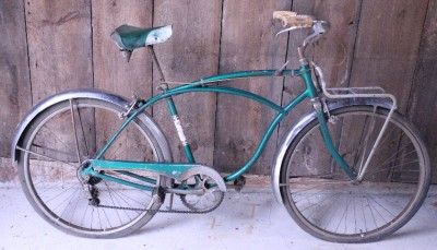 Vintage Schwinn Corvette Bicycle 1962 Complete Original 5 Speed Green 