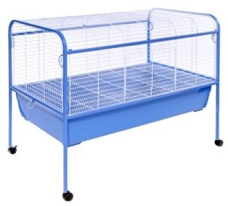 XL Rabbit Guinea Pig Cage Hutch 47x22x37 Stand Included  