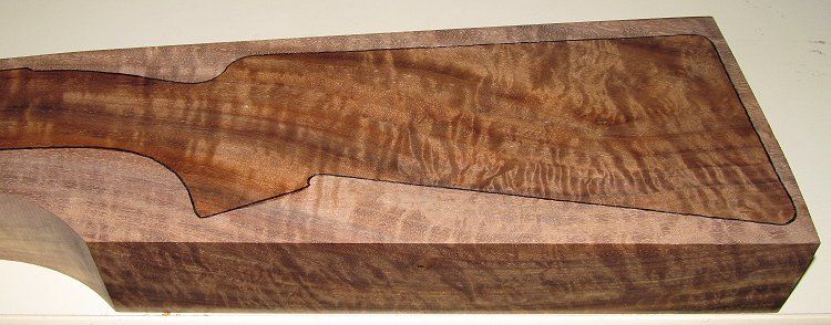 Dry Royal Black Walnut Rifle Gunstock Blank  