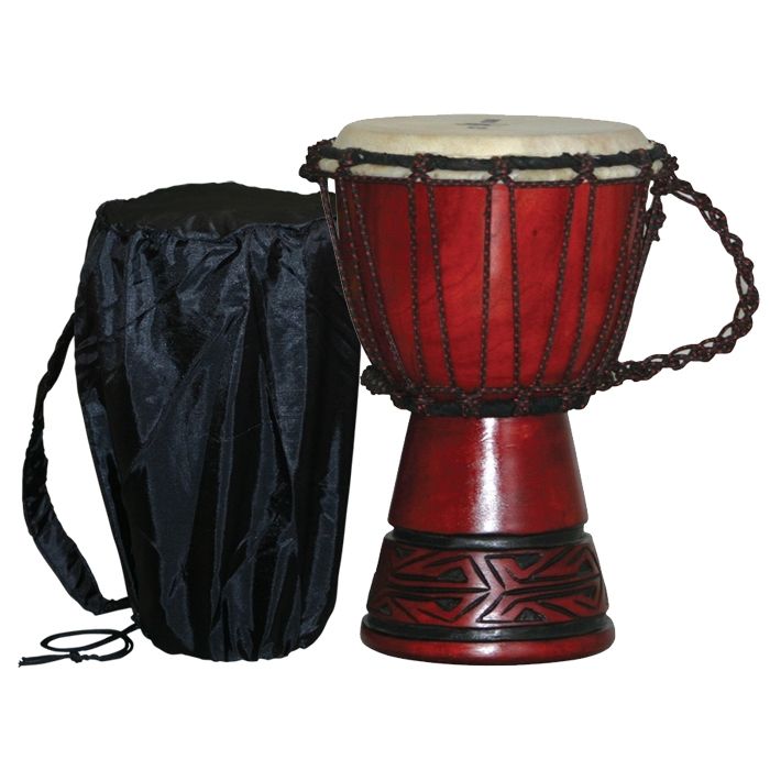 Celtic Labyrinth Djembe w/ FREE Tote Bag, 11 12 Tall x 7 8 Head by 