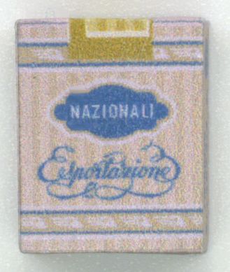 scale pack of WWII Italian Nazionali Cigarettes  