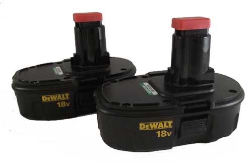 DeWalt DC9098 Battery 18V NiCd New 2PK ~ For use with DW959 DC759 