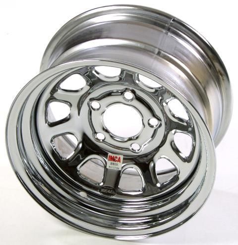 NEW IMCA Chrome Real Racing Wheels 15 x 8 5x4 1/2 1 BS  