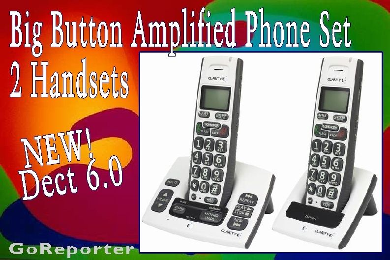 HANDSET BIG BUTTON AMPLIFIED CORDLESS DECT 6.0 PHONE  