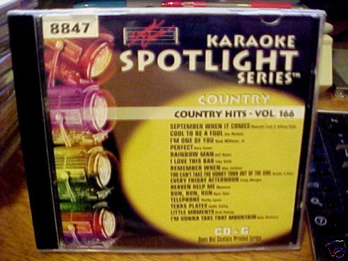 Karaoke Country Hits 166 8847 HANK WILLIAMS JR/SARA EVANS/ALAN JACKSON 