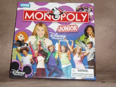 NW PARKER BROTHERS/ DISNEY CHANNEL EDITIONMONOPOLYJUNIOR(07  