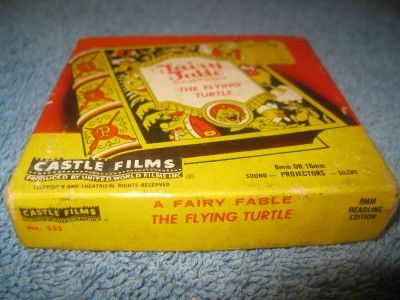 CASTLE FILM THE FLYING TURTLE CARTOON # 533 FAIRY FABLE 8/16 MM 