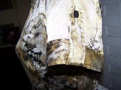 Muse for Boston Proper Silk Snakeskin Print Dress 12  