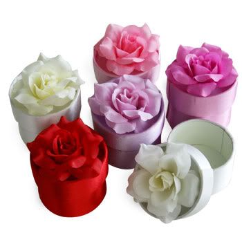 Satin Rose Wedding Favor Box Shower 96  