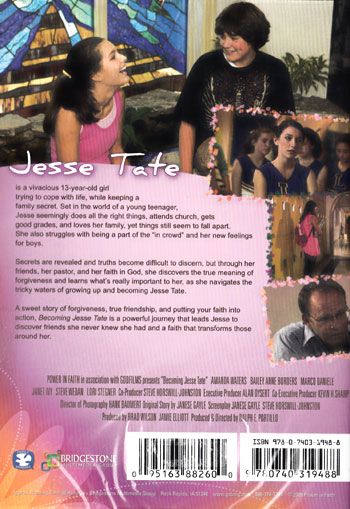 NEW Sealed Christian Family DVD Becoming Jesse Tate (Amanda Waters 