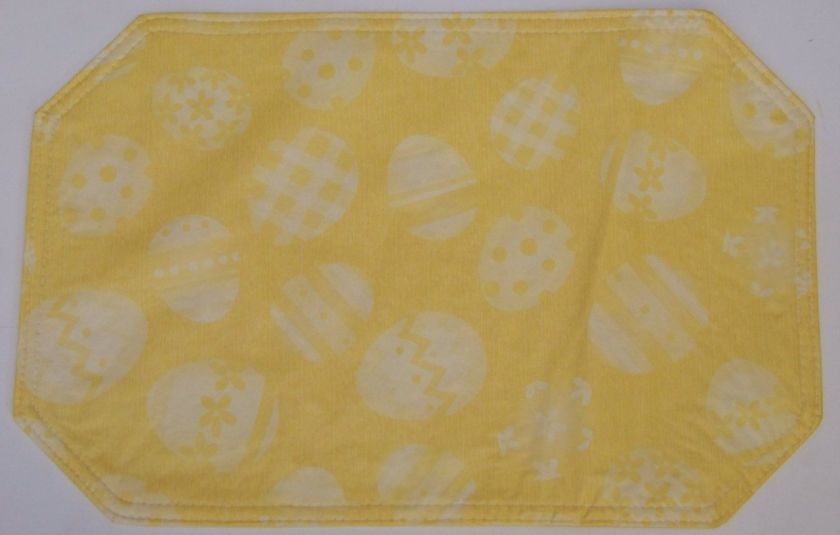 EASTER Eggs Vinyl Placemats Pink Blue Yellow Lavender  